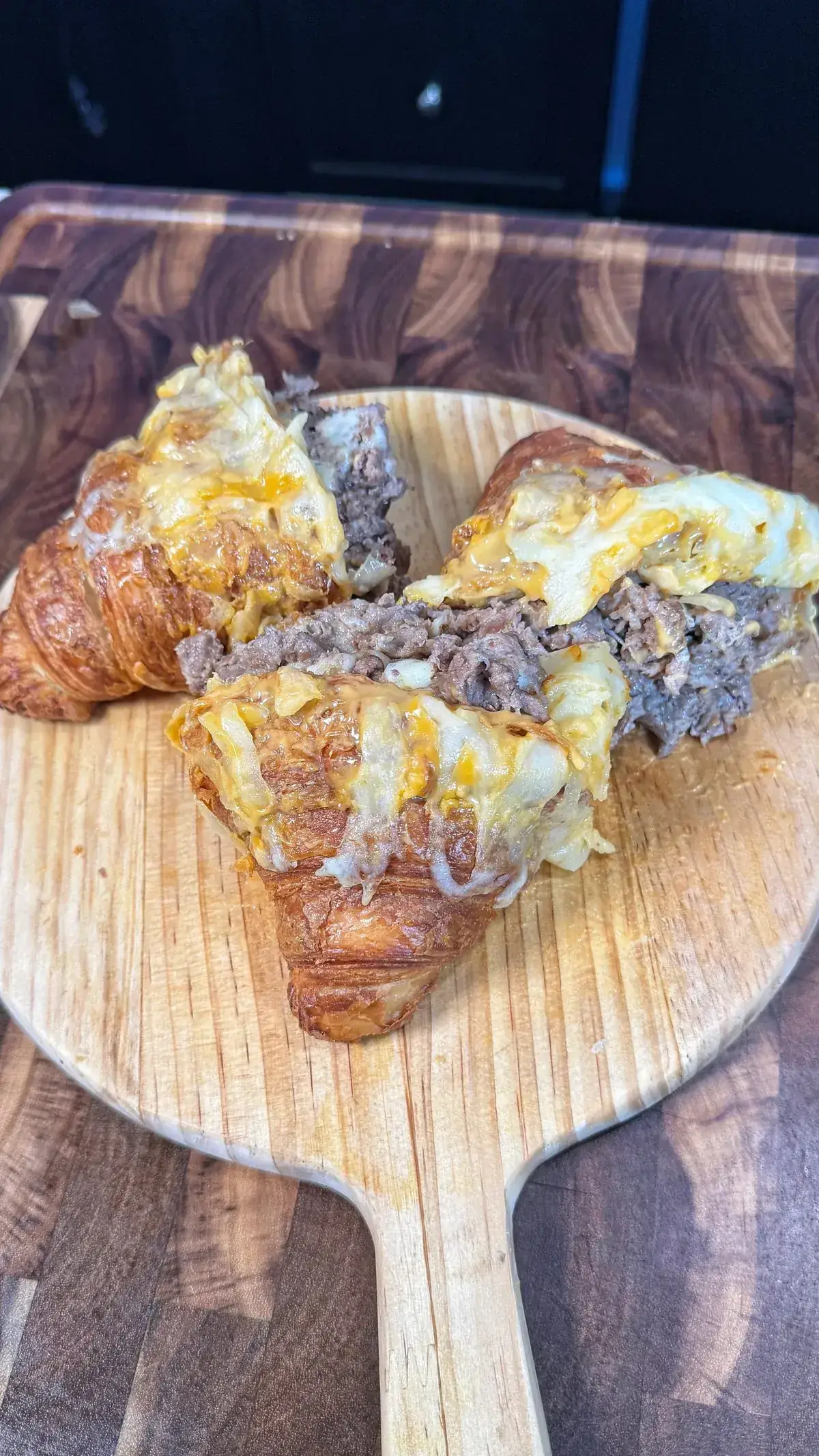 Cheese Steak Stuffed Croissant