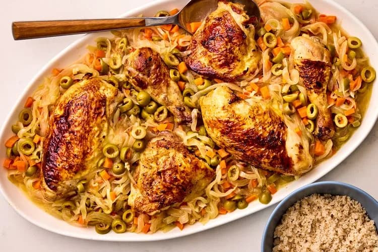 Chicken Yassa with Fonio