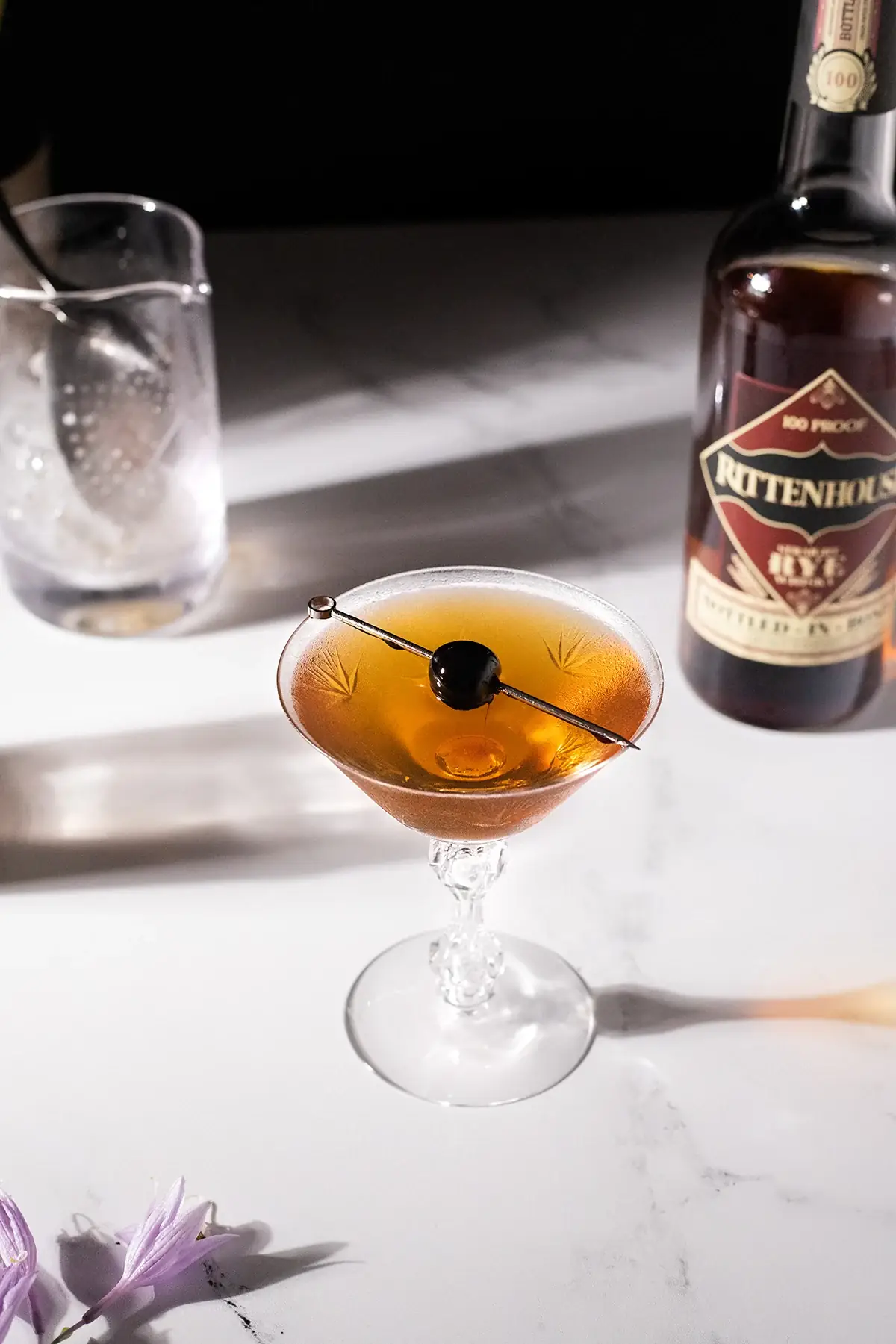 Classic Rye Manhattan Cocktail