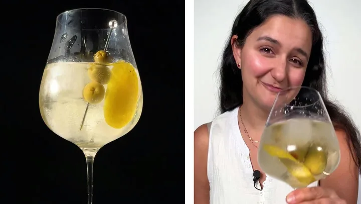 Dirty Martini Spritz