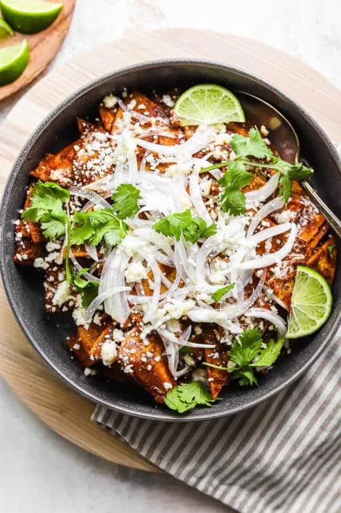 Easy Red Chilaquiles