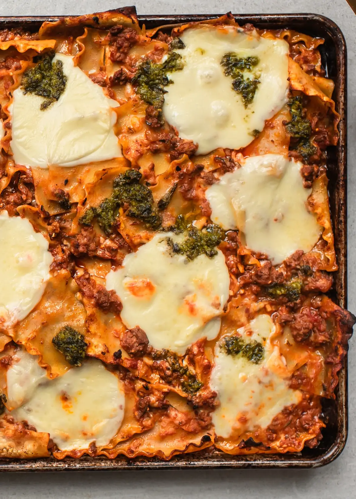 Easy Sheet Pan Lasagna