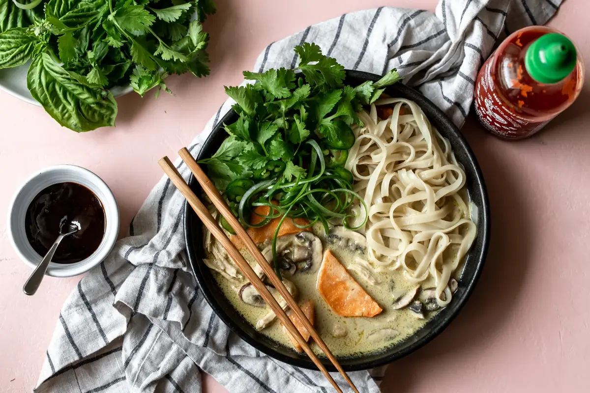 Green Curry Pho with Chicken