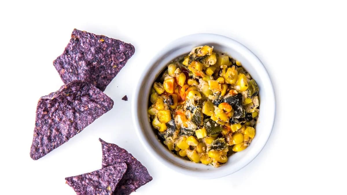 Grilled Corn and Chile Dip