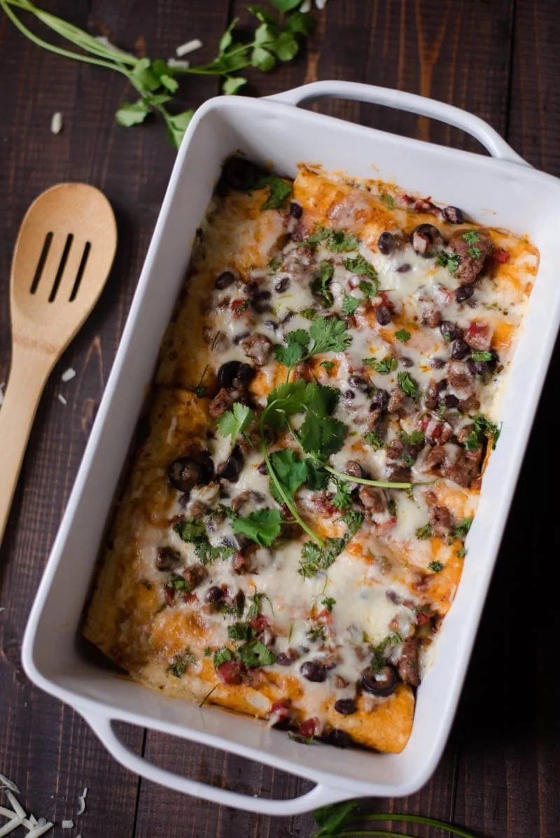 Ground Beef Enchiladas