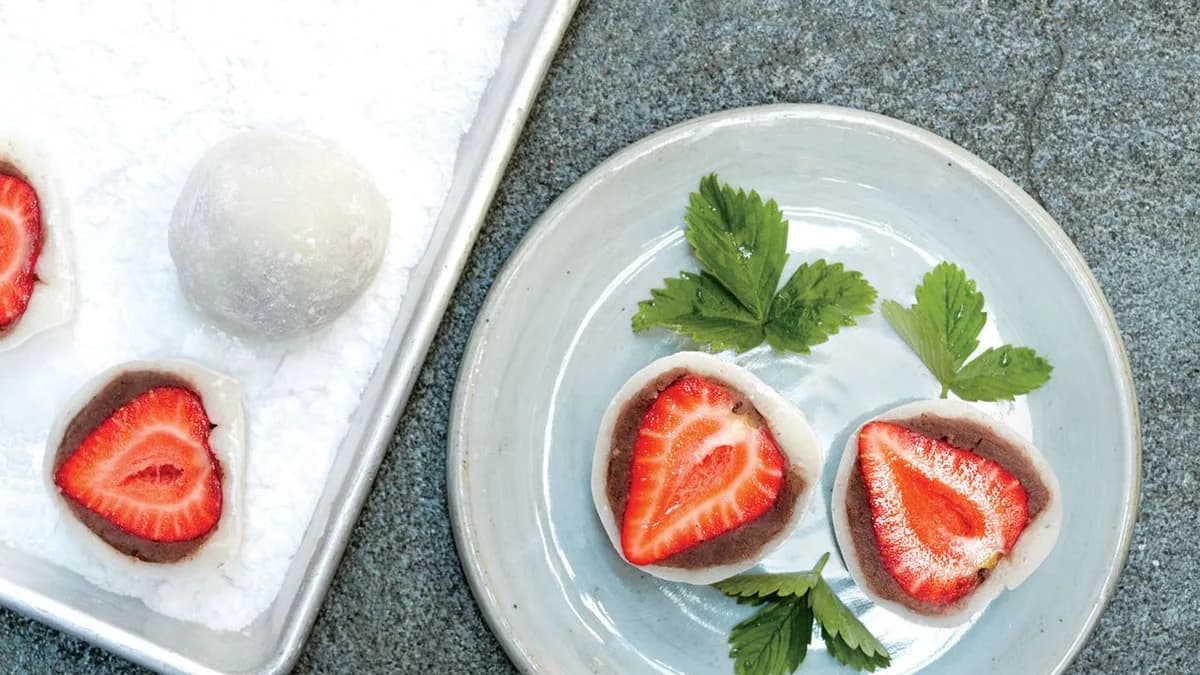 Mochi-Covered Strawberries