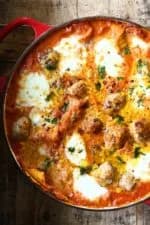 One Pot Lasagna with Meatballs