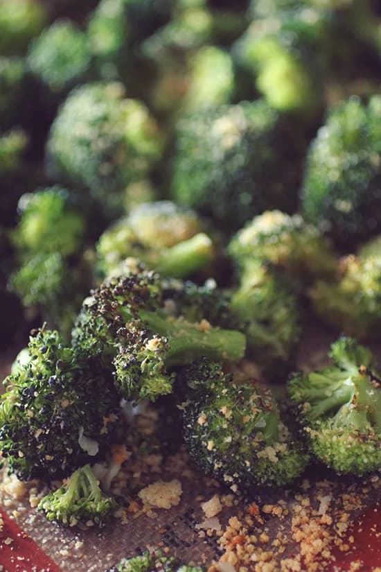 Oven roast broccoli