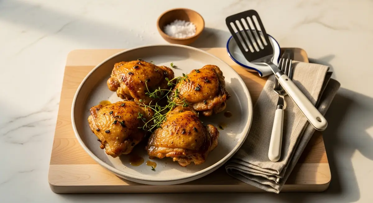 Pan-Roasted Chicken Thighs