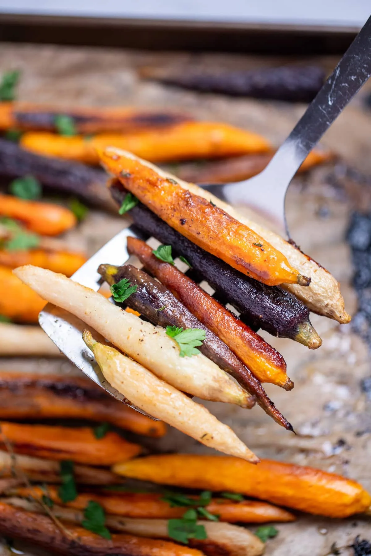 Roasted Rainbow Carrots