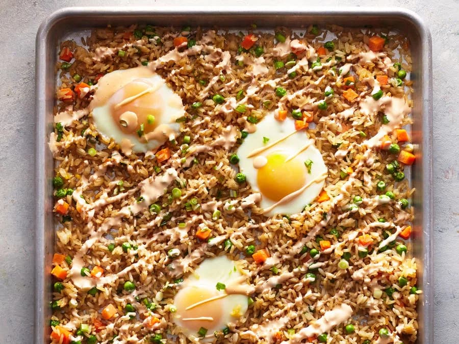 Sheet Pan Fried Rice
