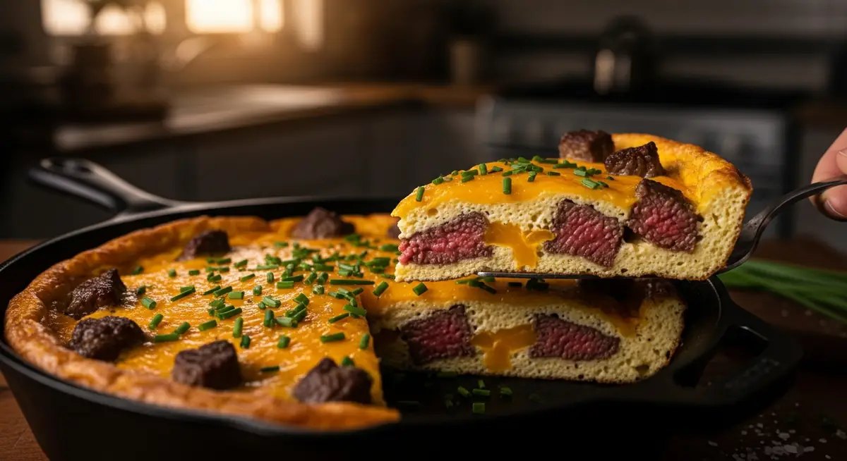 Steak and Cheese Frittata