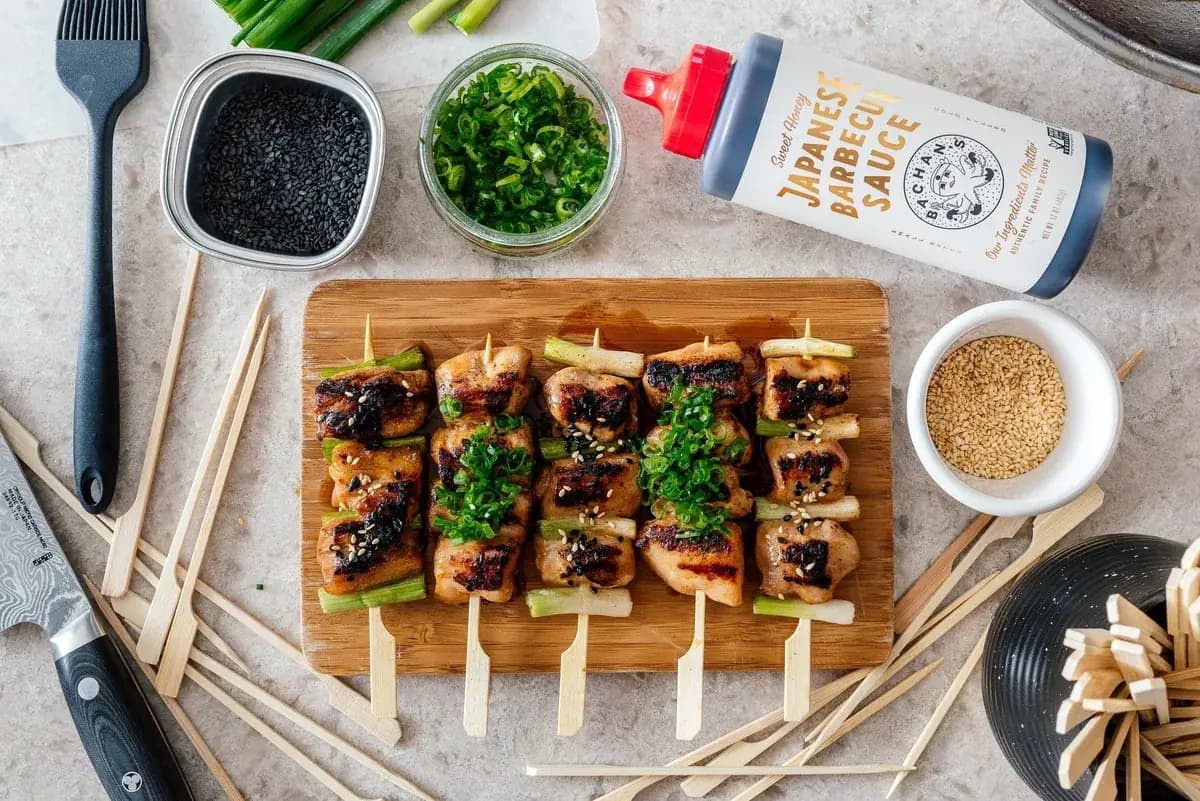 Sweet Honey Chicken Yakitori