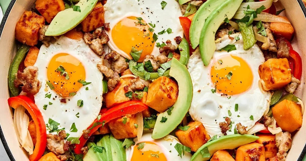 Sweet Potato Carnitas Hash