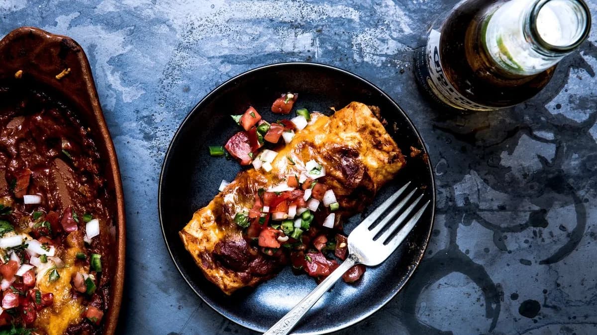 Tex-Mex-Style Beef Enchiladas