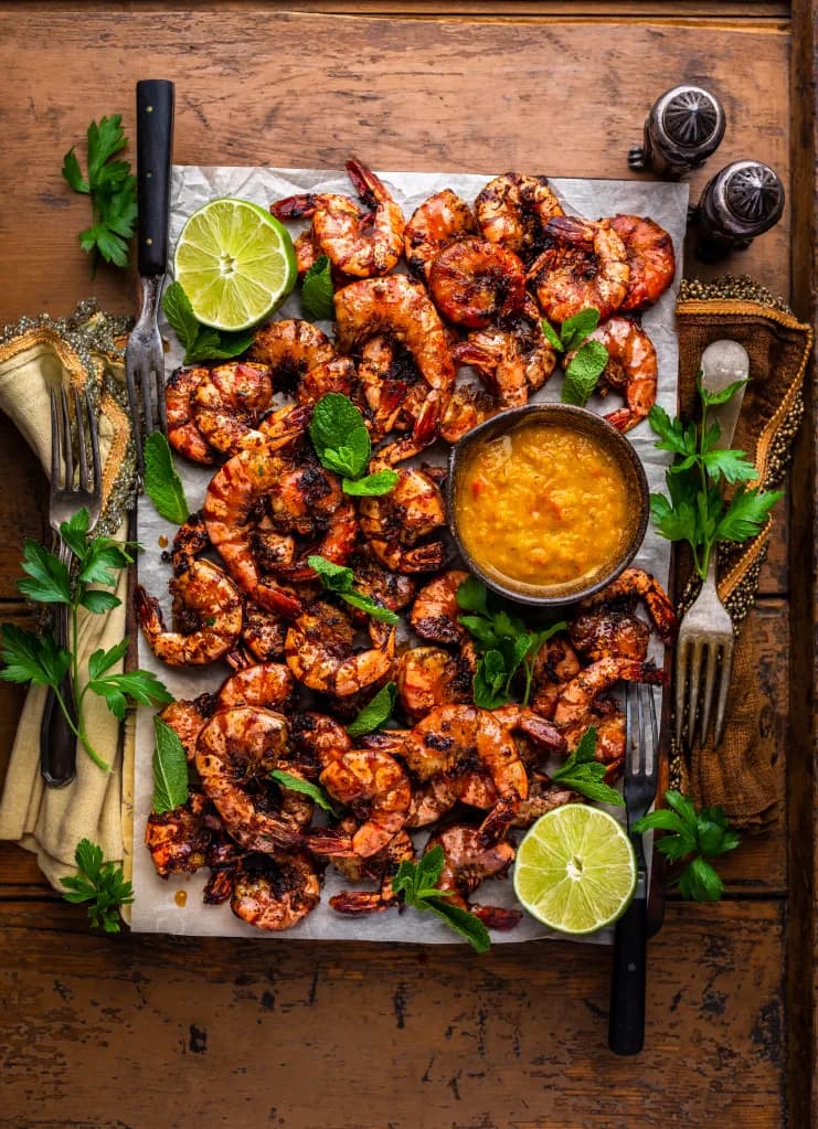Traeger Jerk Shrimp