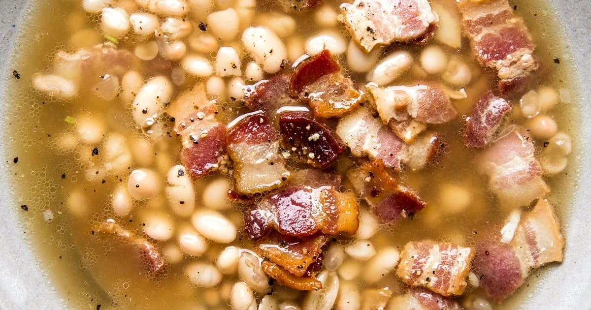 White Bean Soup with Bacon