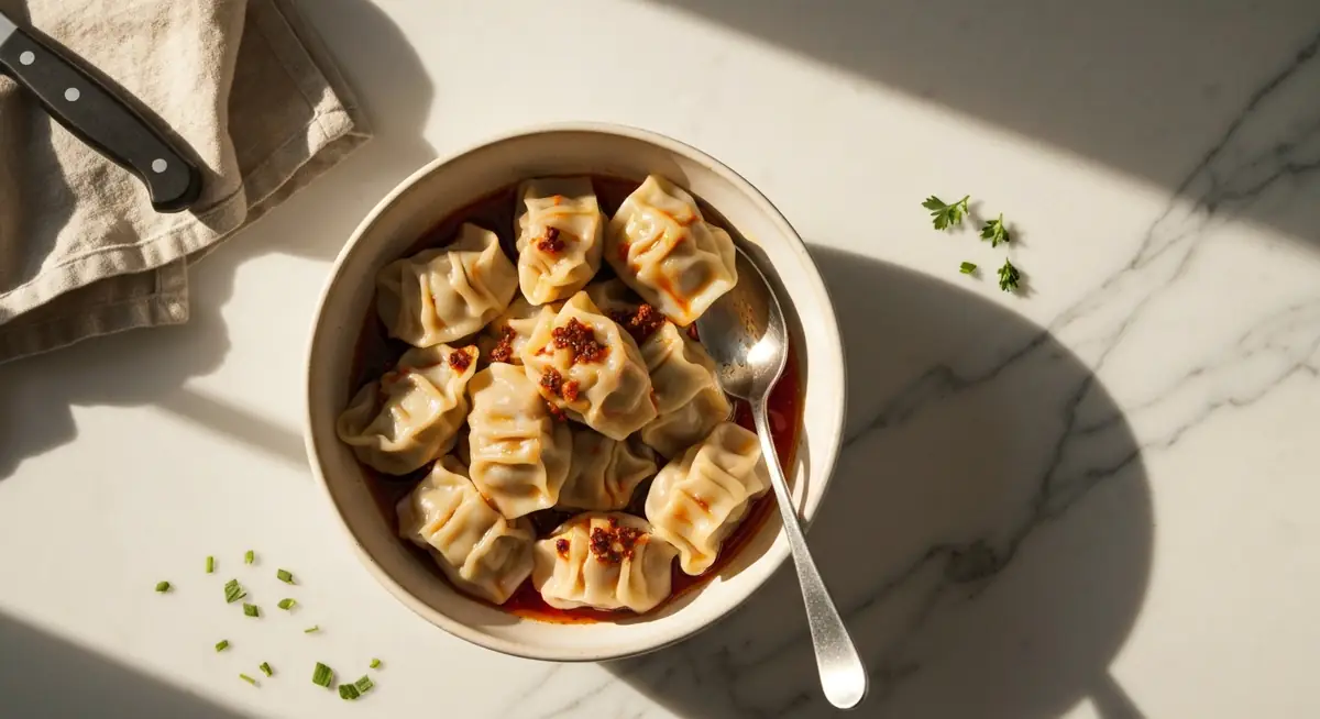 Wontons in Chili Oil