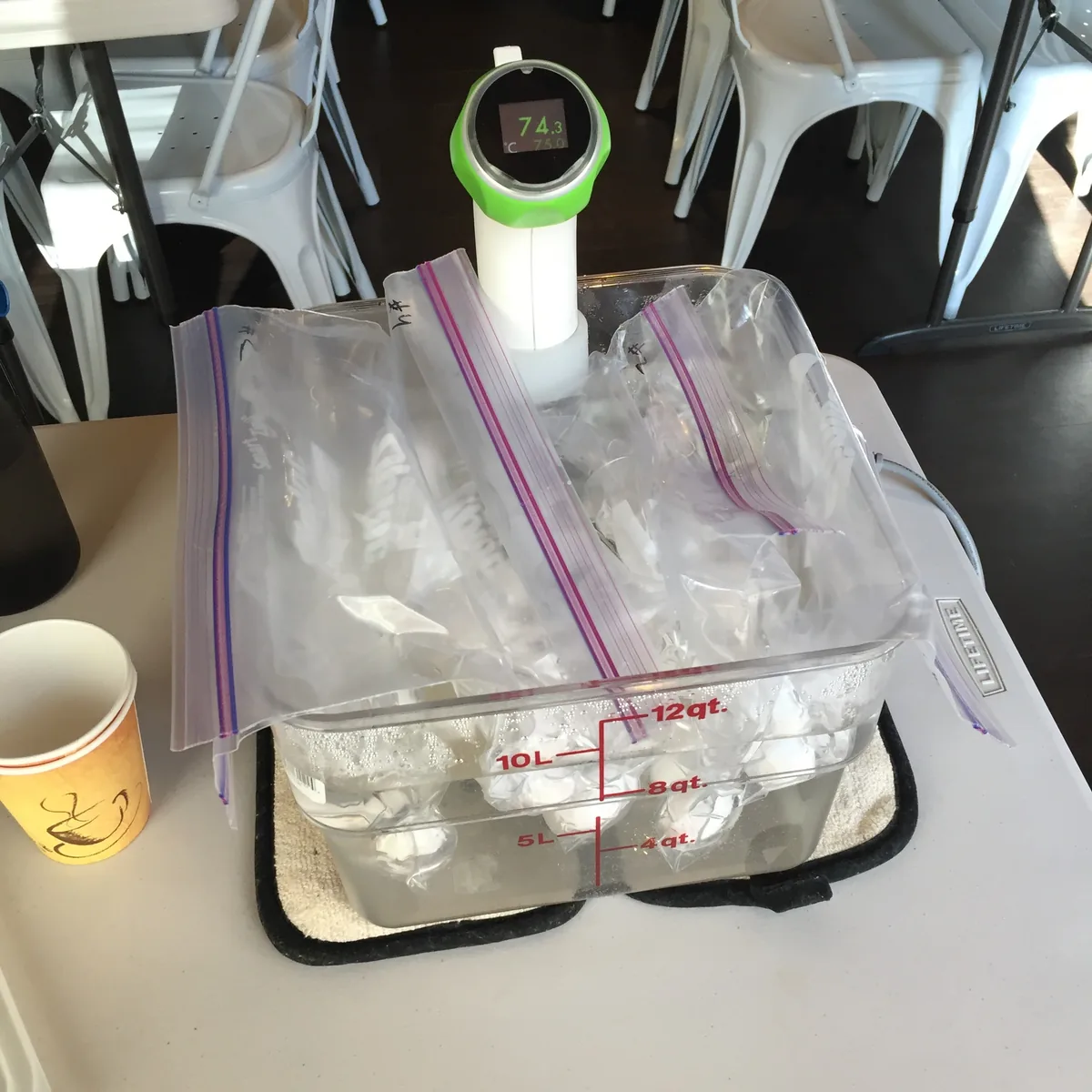 Sous Vide Eggs for 60+ people?