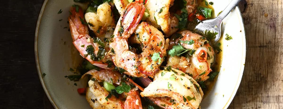 20 Minute Chimichurri-Style Shrimp
