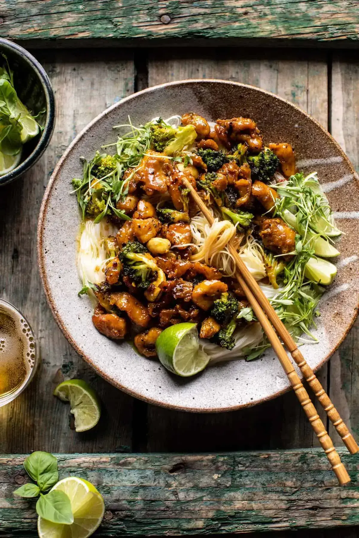 25 Minute Thai Black Pepper Chicken and Garlic Noodles