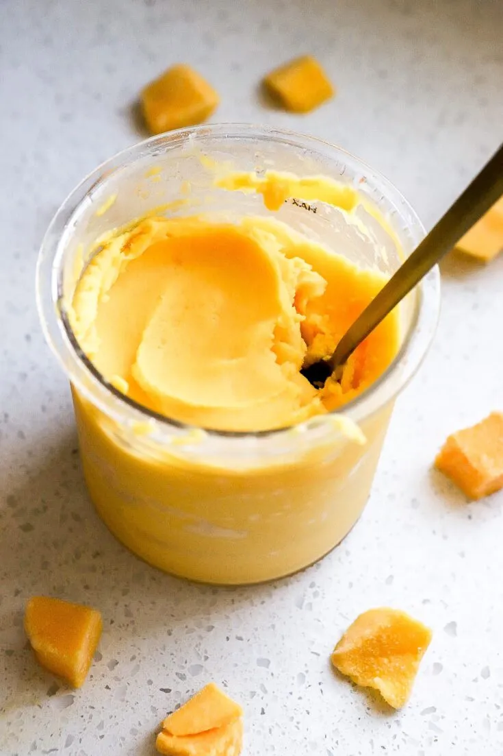 3-Ingredient Ninja Creami Mango Sorbet