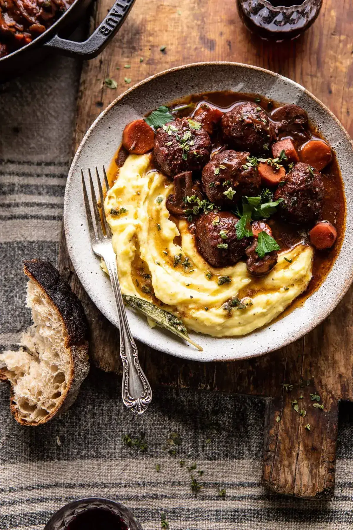 30 Minutes Coq Au Vin Chicken Meatballs