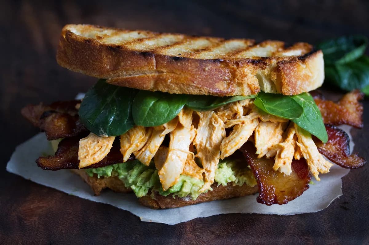 Bacon and Sriracha Chicken Sandwich