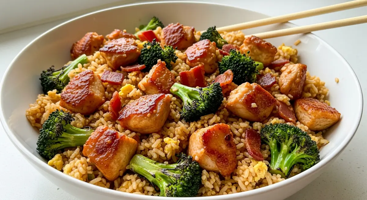Bacon Chicken Fried Rice
