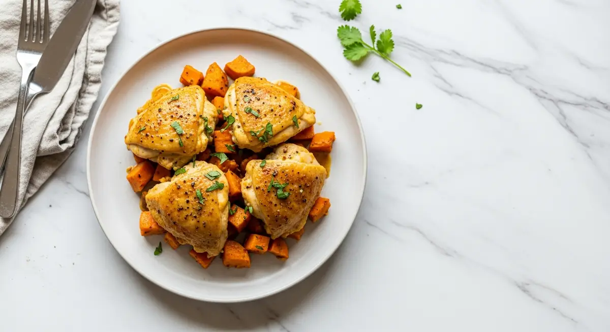 Coconut Milk Braised Black Pepper Chicken with Sweet Potatoes