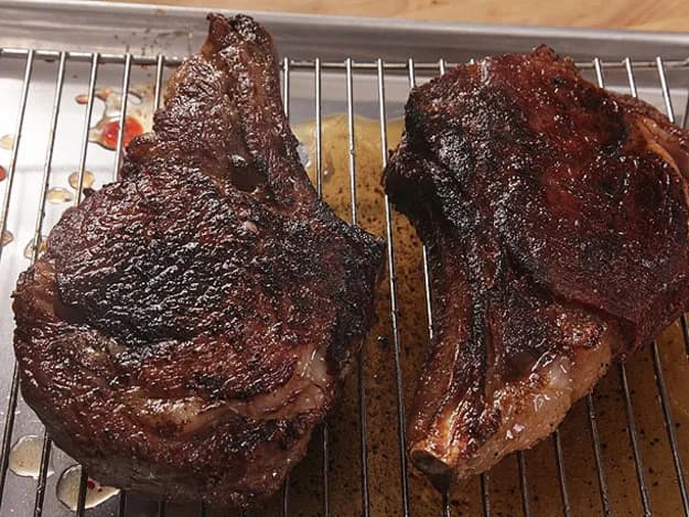 Dry-Aged, Sous-Vide, Torched-and-Seared Bone-in Ribeyes (AKA The Ultimate Steak)