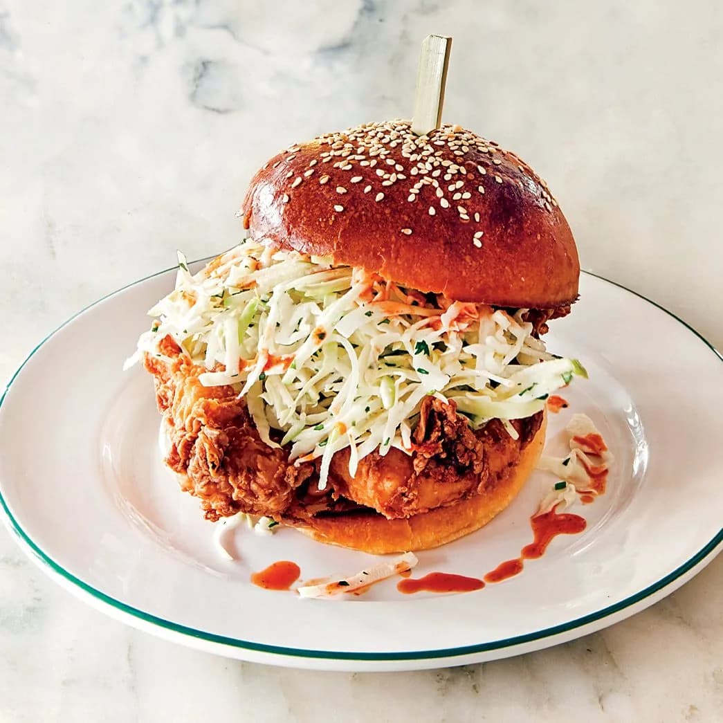 Fried Chicken, Hot Sauce and a Sandwich Walk Into a Bar
