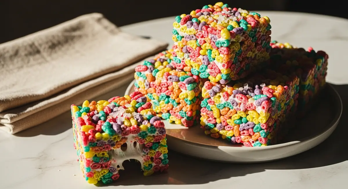 Fruity Pebble Rice Krispie Treats