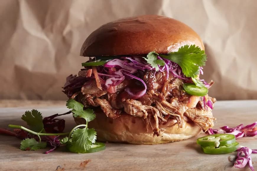 Honey Bbq Pulled Pork Burgers