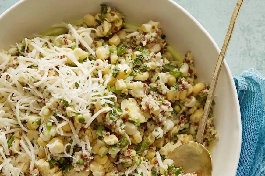 Mexican Corn and Quinoa Salad (Aka Esquites with Quinoa)