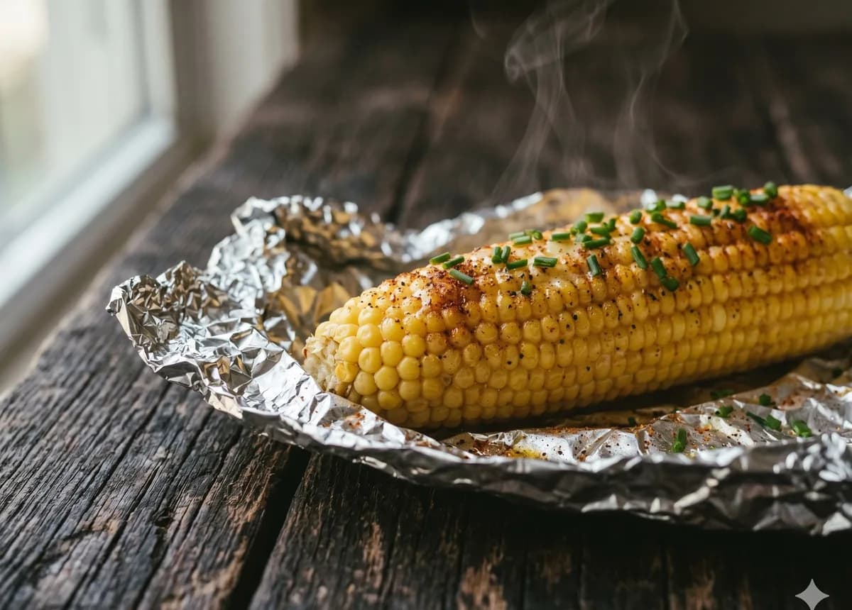 Oven-Baked Corn in Foil