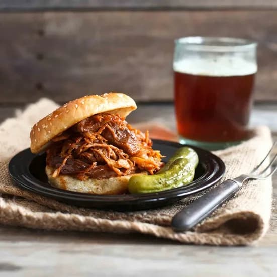 Slow Cooker Barbecued Pulled Pork