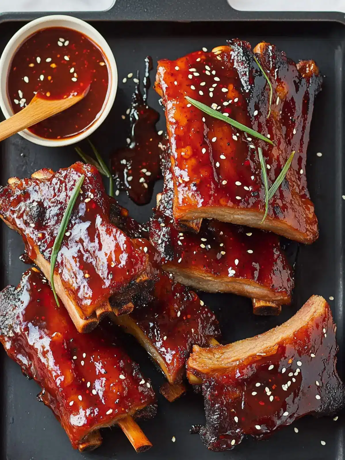 Spicy Korean Glazed Pork Ribs