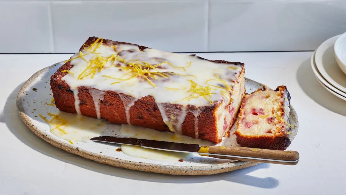 Strawberry-Lemon Loaf Cake