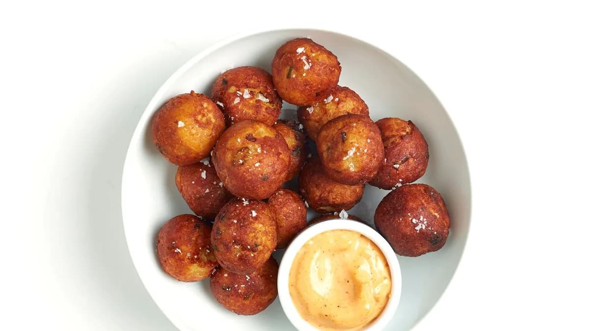 “Tater Tots” with Spicy Mayonnaise