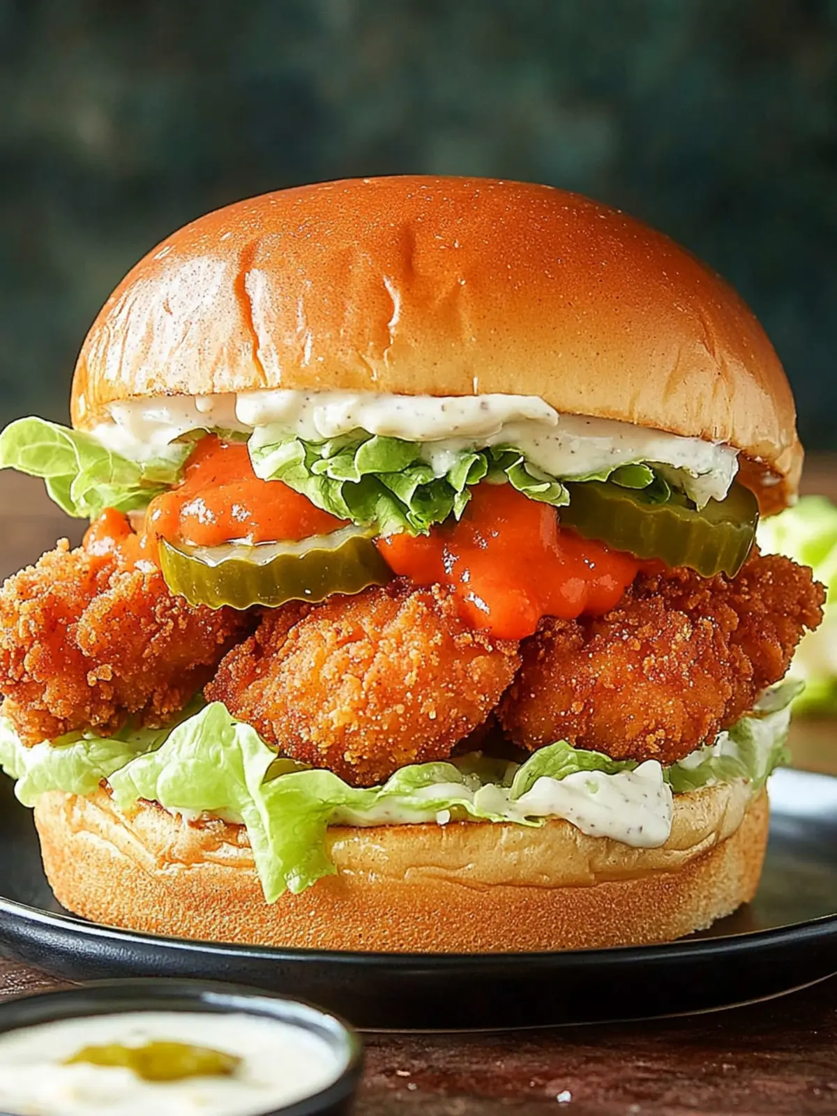 This Spicy Fried Chicken Sandwich Is Like Wing Night Between Two Buns