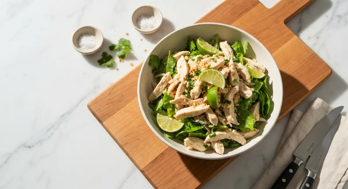 Vietnamese Chicken Salad with Sweet Lime-Garlic Dressing (Goi Gà)
