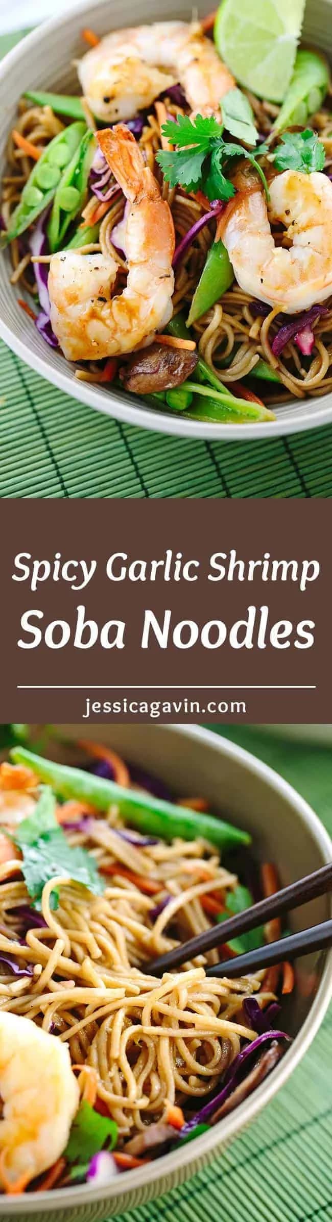 Warm Soba with Pork, Shrimp and Cabbage