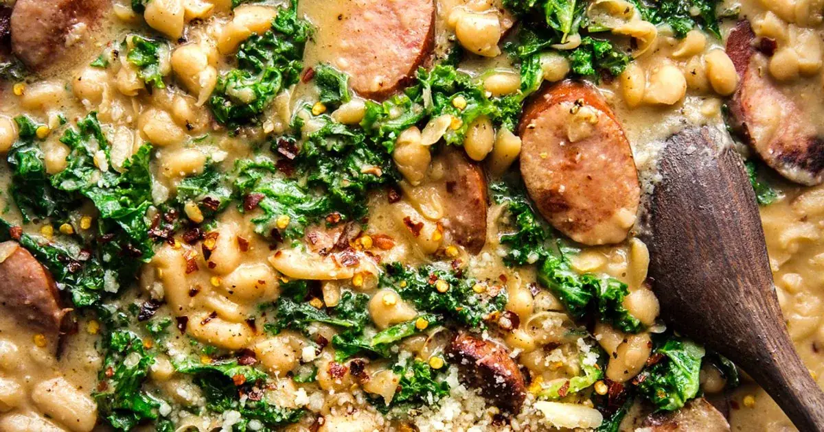 White Bean Sausage Skillet