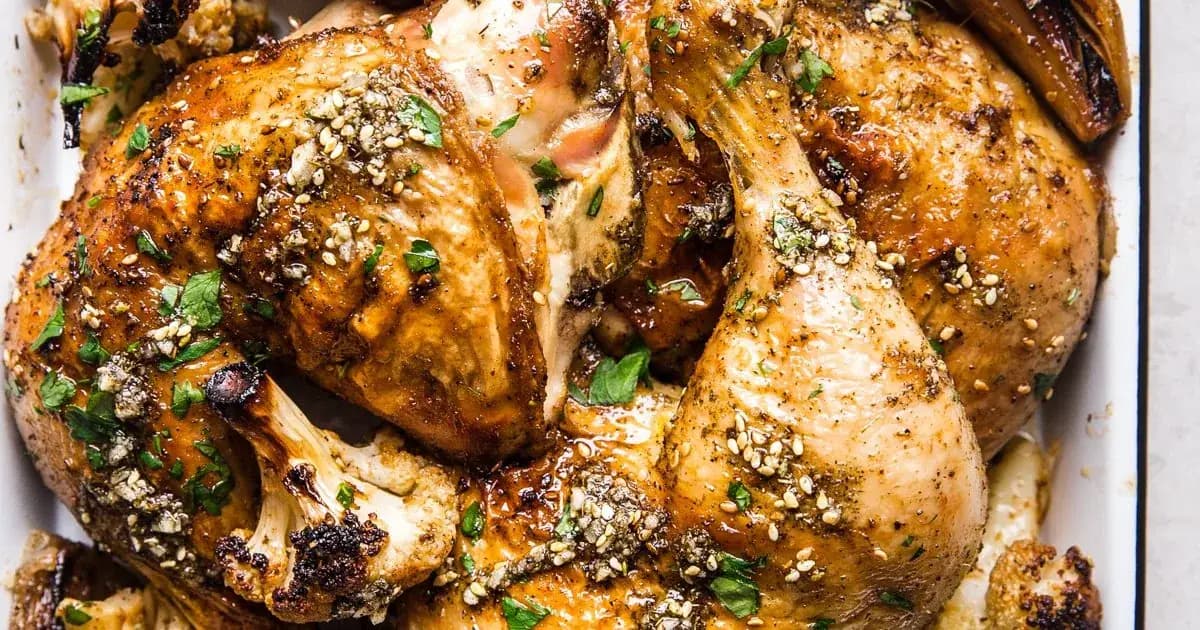 Za'atar Chicken Sheet Pan Dinner