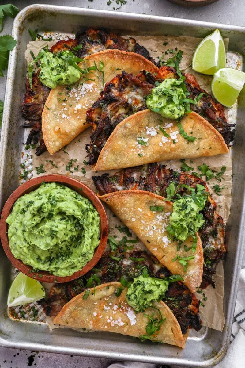 Crispy Chipotle Shredded Beef Tacos