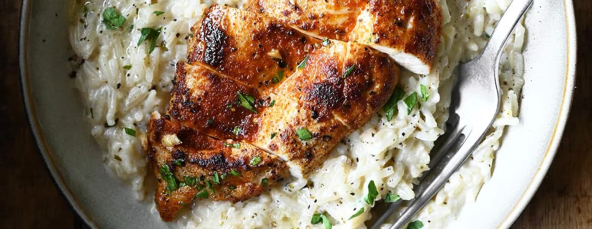 One Pot Creamy Chicken and Rice
