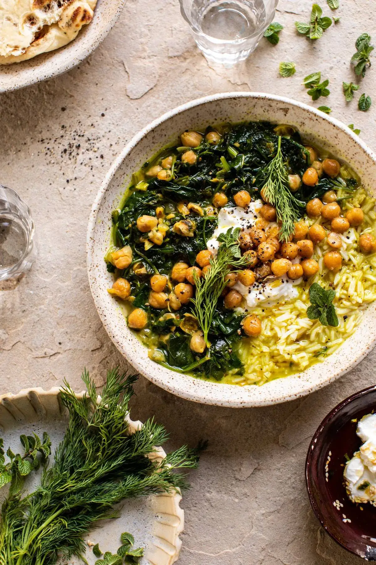Persian Herb and Chickpea Stew with Rice