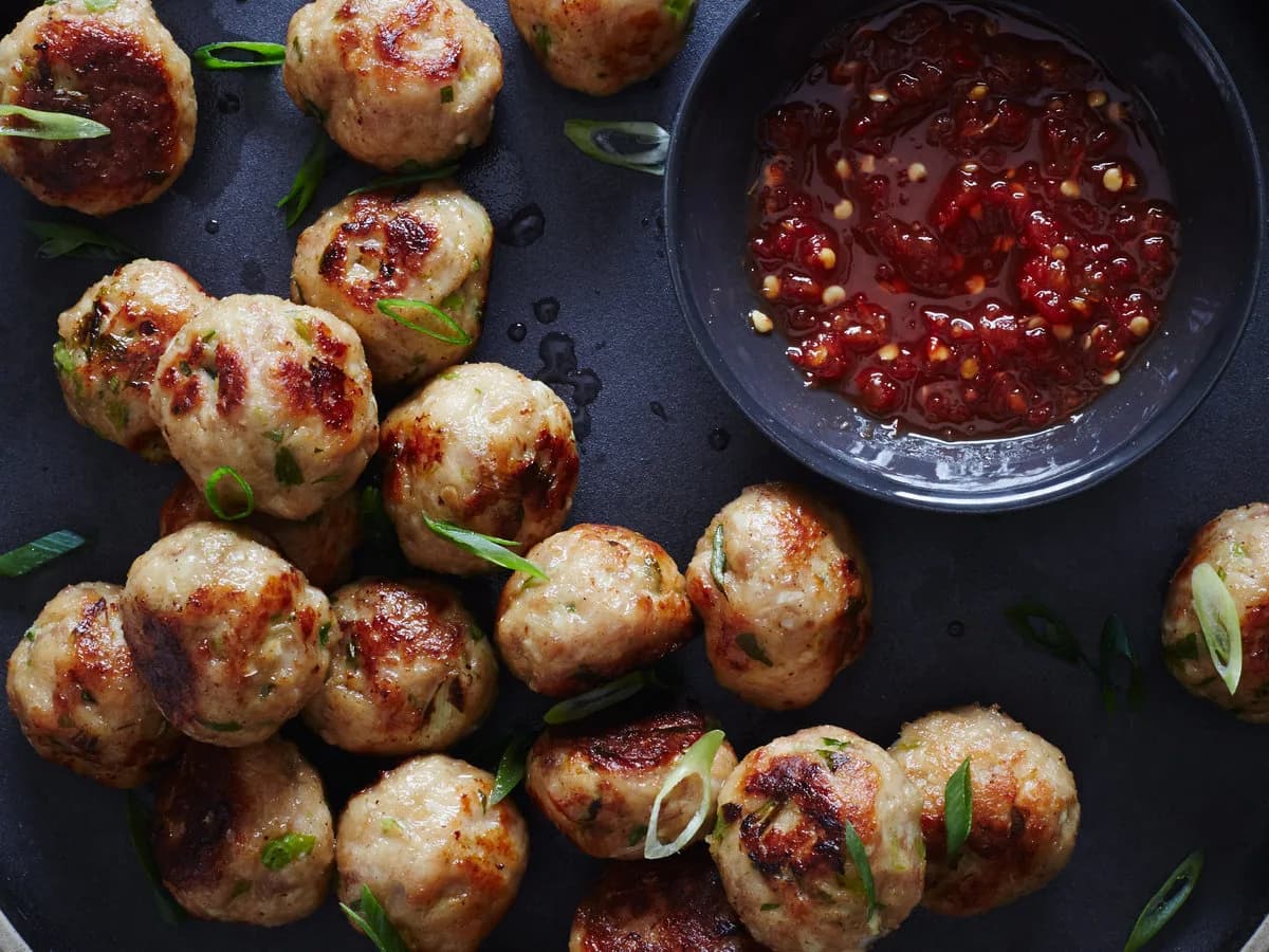 Sesame-Ginger Chicken Meatballs