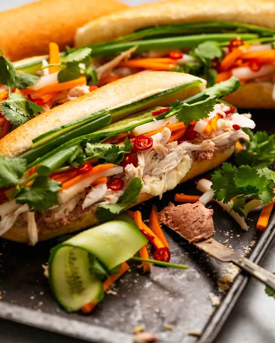 Spicy Vietnamese Chicken Sandwiches